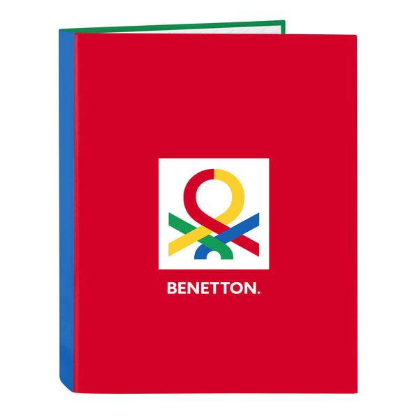 Ringpärm Benetton Pop Grå A4 (26.5 x 33 x 4 cm)-Kontor och Kontorsmaterial, Kontorsmaterial-Benetton-peaceofhome.se