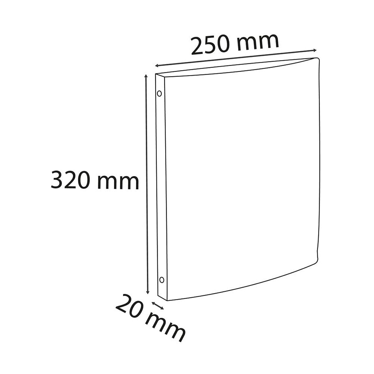 Ringpärm Exacompta Svart A4 (20 antal) (4 antal)-Kontor och Kontorsmaterial, Kontorsmaterial-Exacompta-peaceofhome.se