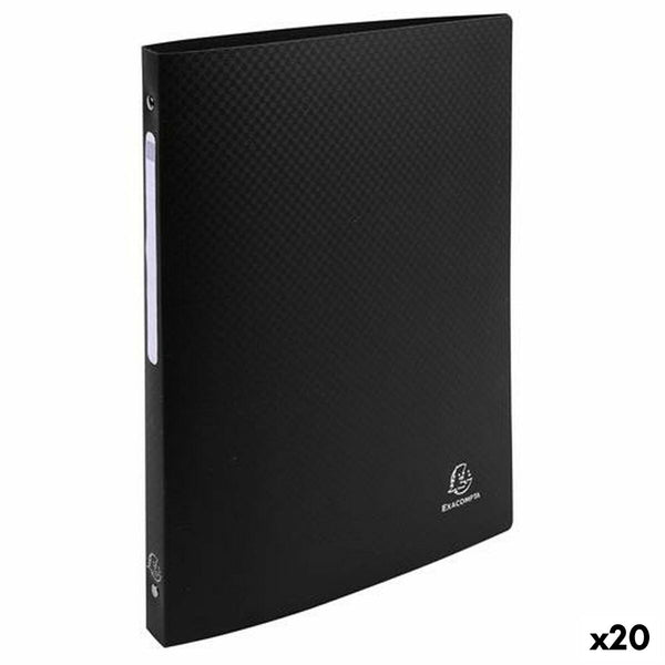 Ringpärm Exacompta Svart A4 (20 antal) (4 antal)-Kontor och Kontorsmaterial, Kontorsmaterial-Exacompta-peaceofhome.se