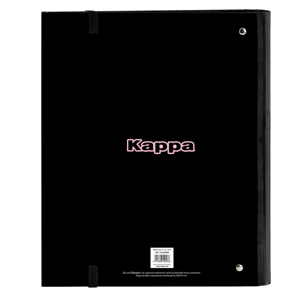 Ringpärm Kappa Silver pink Svart Rosa 27 x 32 x 3.5 cm-Kontor och Kontorsmaterial, Kontorsmaterial-Kappa-peaceofhome.se