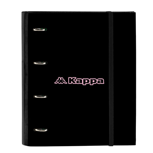 Ringpärm Kappa Silver pink Svart Rosa 27 x 32 x 3.5 cm-Kontor och Kontorsmaterial, Kontorsmaterial-Kappa-peaceofhome.se