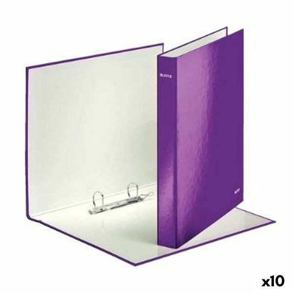 Ringpärm Leitz Violett A4 (10 antal)-Kontor och Kontorsmaterial, Kontorsmaterial-Leitz-peaceofhome.se