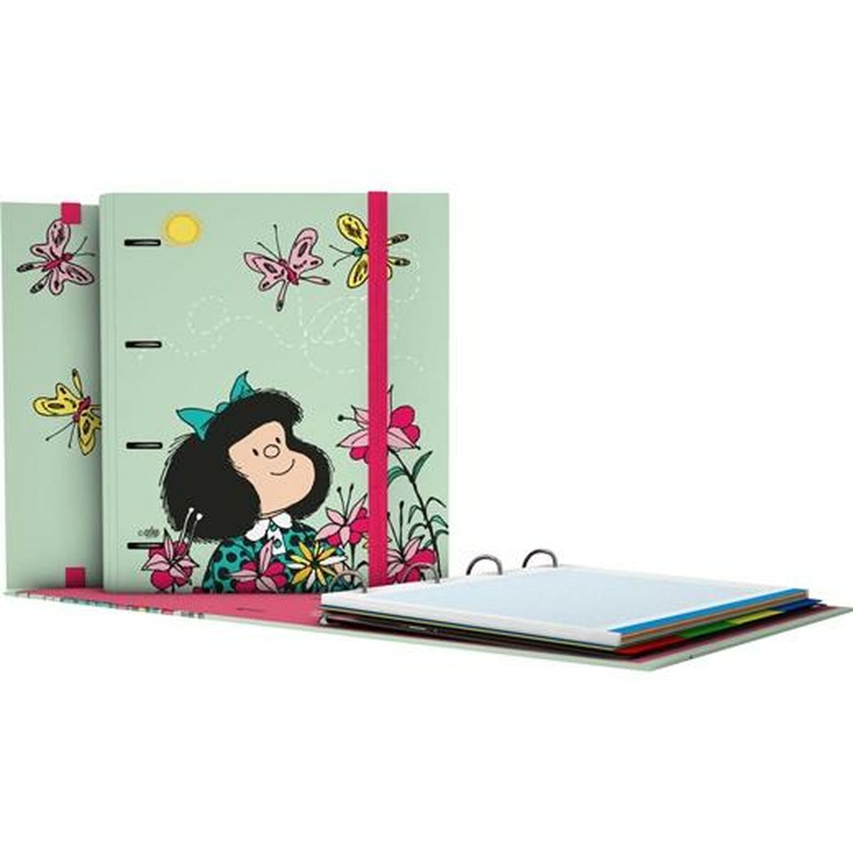 Ringpärm Mafalda Carpebook Grön A4 (2 antal)-Kontor och Kontorsmaterial, Kontorsmaterial-Mafalda-peaceofhome.se