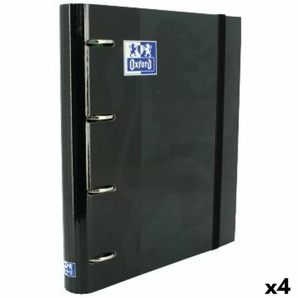 Ringpärm Oxford EuropeanBinder Svart A4+ (4 antal)-Kontor och Kontorsmaterial, Kontorsmaterial-Oxford-peaceofhome.se