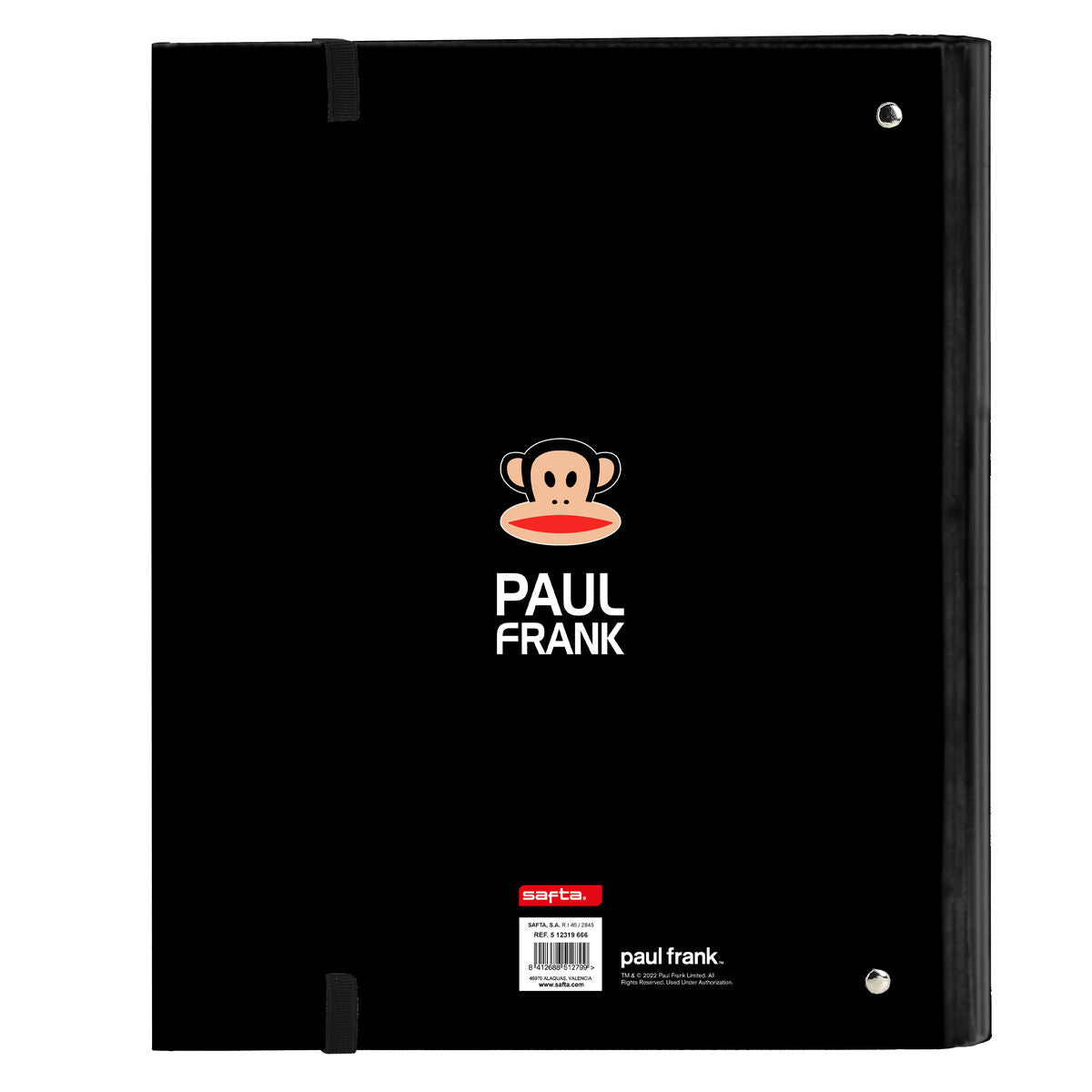 Ringpärm Paul Frank Campers Svart (27 x 32 x 3.5 cm)-Kontor och Kontorsmaterial, Kontorsmaterial-Paul Frank-peaceofhome.se