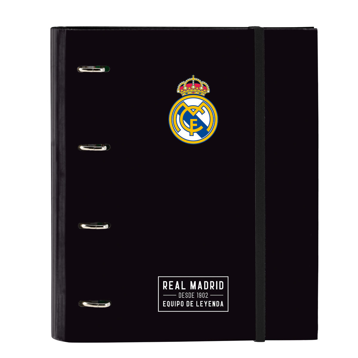 Ringpärm Real Madrid C.F. Corporativa Svart (27 x 32 x 3.5 cm)-Kontor och Kontorsmaterial, Kontorsmaterial-Real Madrid C.F.-peaceofhome.se