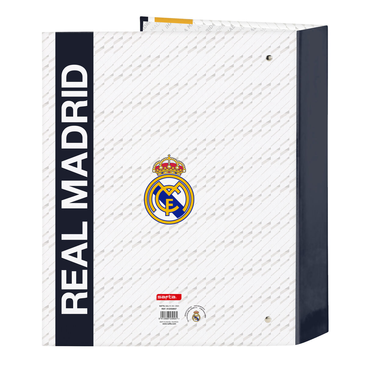 Ringpärm Real Madrid C.F. Vit A4 27 x 33 x 6 cm-Kontor och Kontorsmaterial, Kontorsmaterial-Real Madrid C.F.-peaceofhome.se