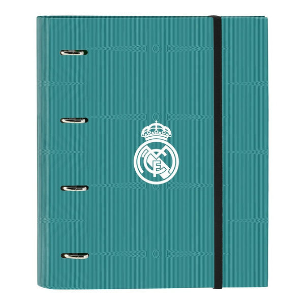 Ringpärm Real Madrid C.F. Vit Turkosgrön 27 x 32 x 3.5 cm (30 mm)-Kontor och Kontorsmaterial, Kontorsmaterial-Real Madrid C.F.-peaceofhome.se