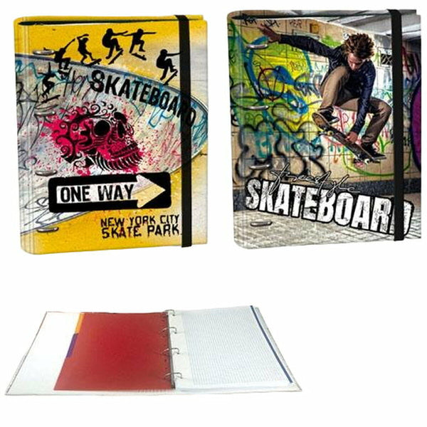 Ringpärm SENFORT Skateboard Multicolour A4-Kontor och Kontorsmaterial, Kontorsmaterial-SENFORT-peaceofhome.se