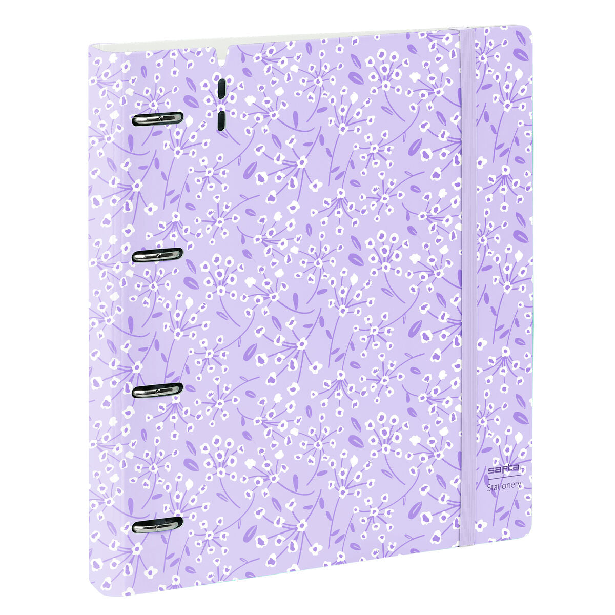 Ringpärm Safta Light purple flowers Purpur 27 X 32 X 4 cm-Kontor och Kontorsmaterial, Kontorsmaterial-Safta-peaceofhome.se