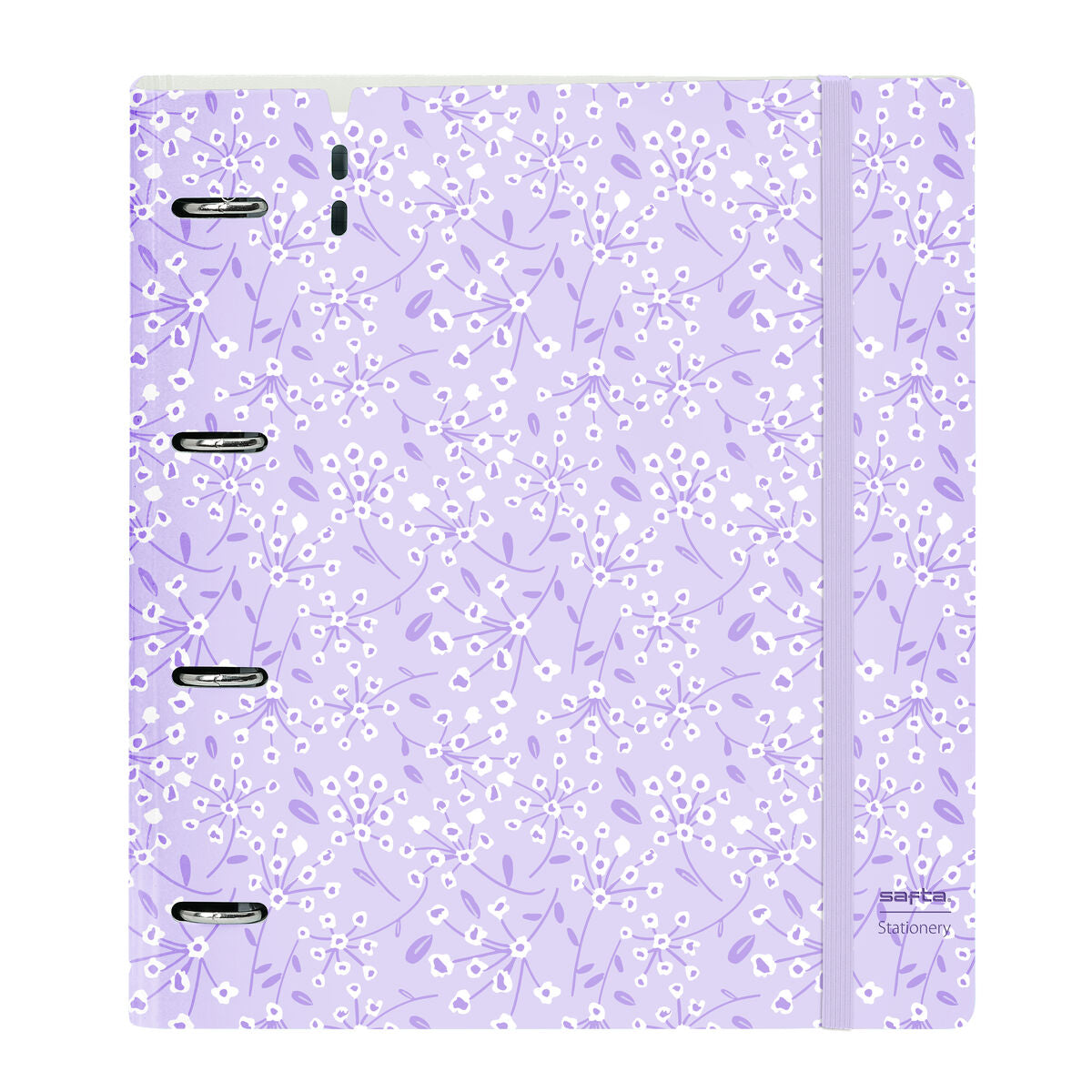 Ringpärm Safta Light purple flowers Purpur 27 X 32 X 4 cm-Kontor och Kontorsmaterial, Kontorsmaterial-Safta-peaceofhome.se