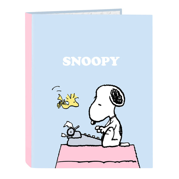 Ringpärm Snoopy Imagine Blå A4 26.5 x 33 x 4 cm-Kontor och Kontorsmaterial, Kontorsmaterial-Snoopy-peaceofhome.se