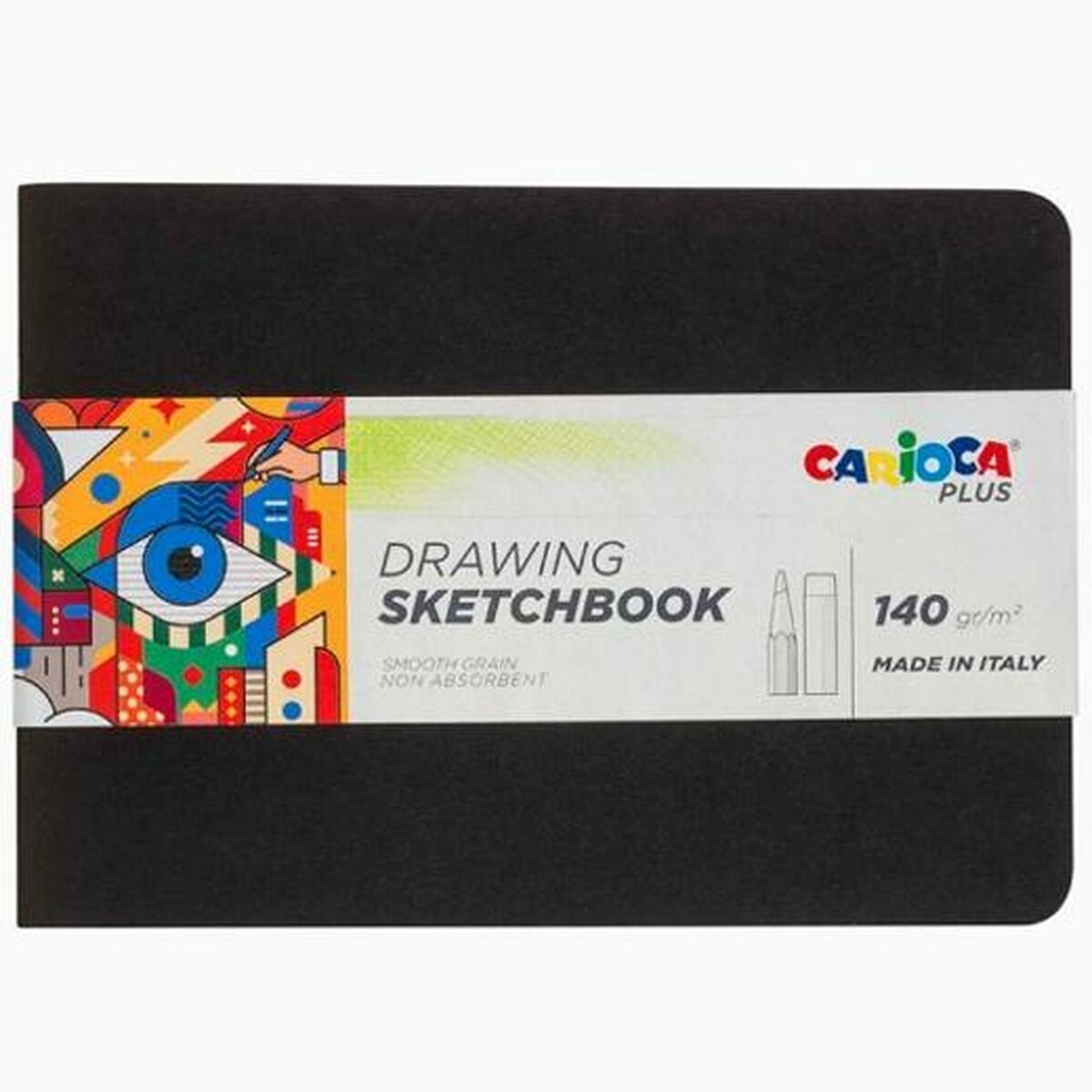Ritblock Carioca SKETCHBOOK Svart A5 20 Blad (20 antal)-Kontor och Kontorsmaterial, Pappersprodukter för kontoret-Carioca-peaceofhome.se