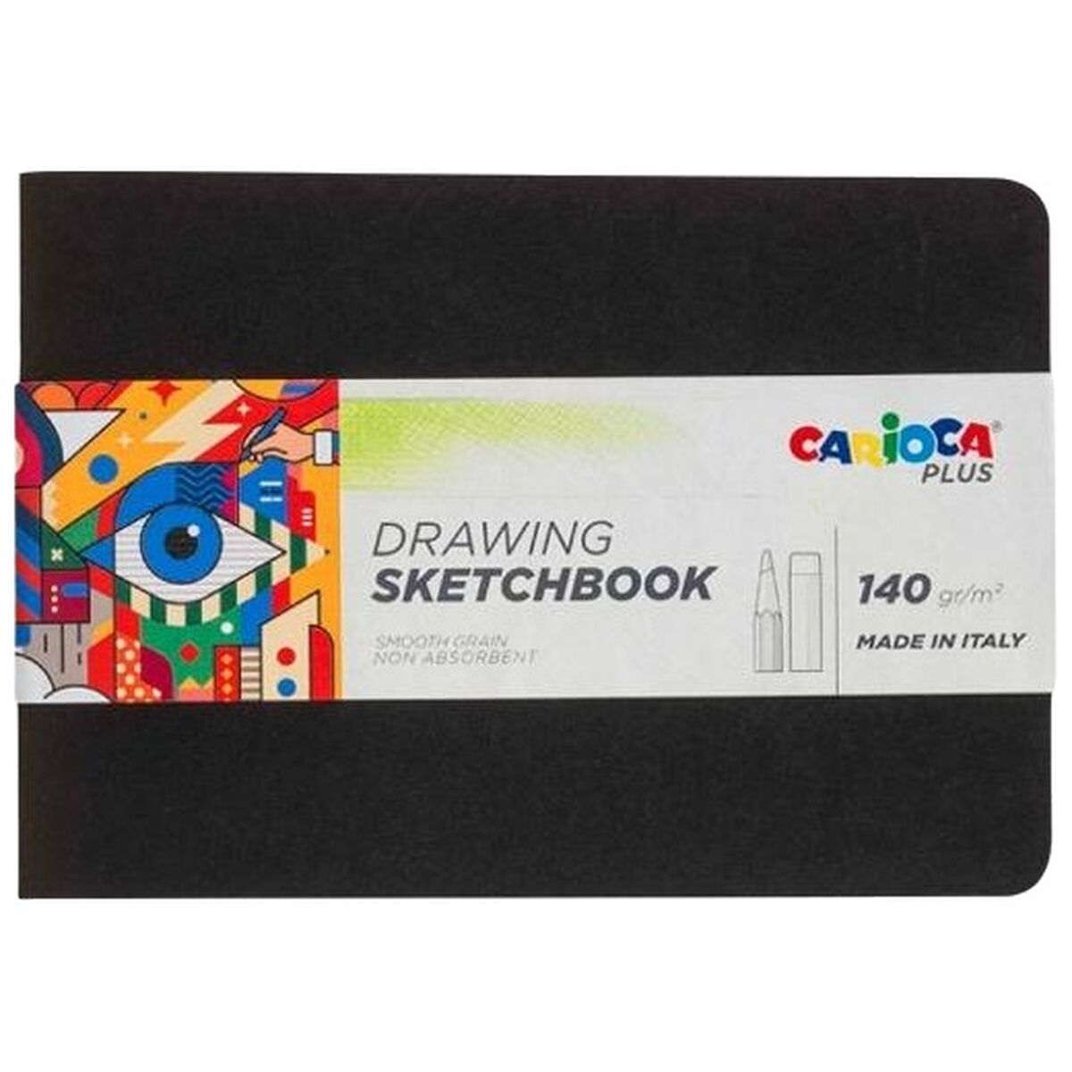Ritblock Carioca SKETCHBOOK Svart A5 20 Blad (20 antal)-Kontor och Kontorsmaterial, Pappersprodukter för kontoret-Carioca-peaceofhome.se