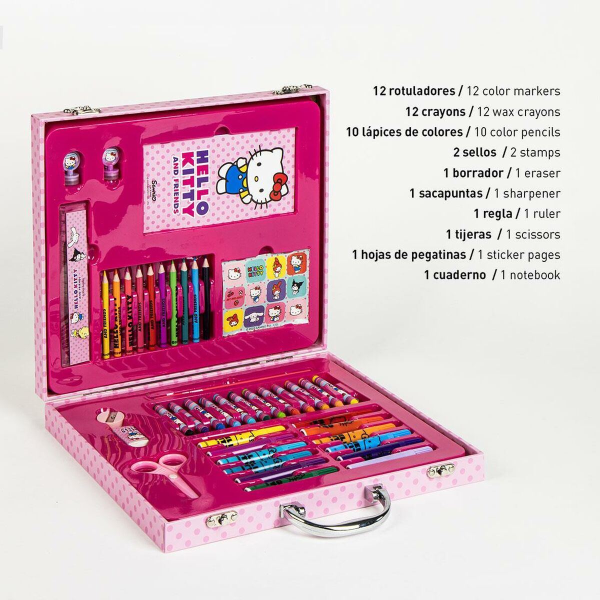 Ritningsset Hello Kitty 31 x 28 x 4 cm 42 Delar-Kontor och Kontorsmaterial, Skol- och utbildningsmaterial-Hello Kitty-peaceofhome.se