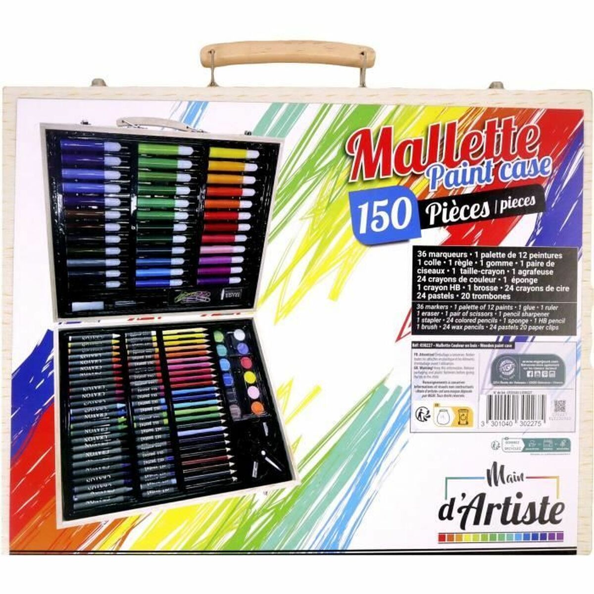 Ritningsset Multicolour 150 Delar-Leksaker och spel, Kreativa aktiviteter-BigBuy Kids-peaceofhome.se