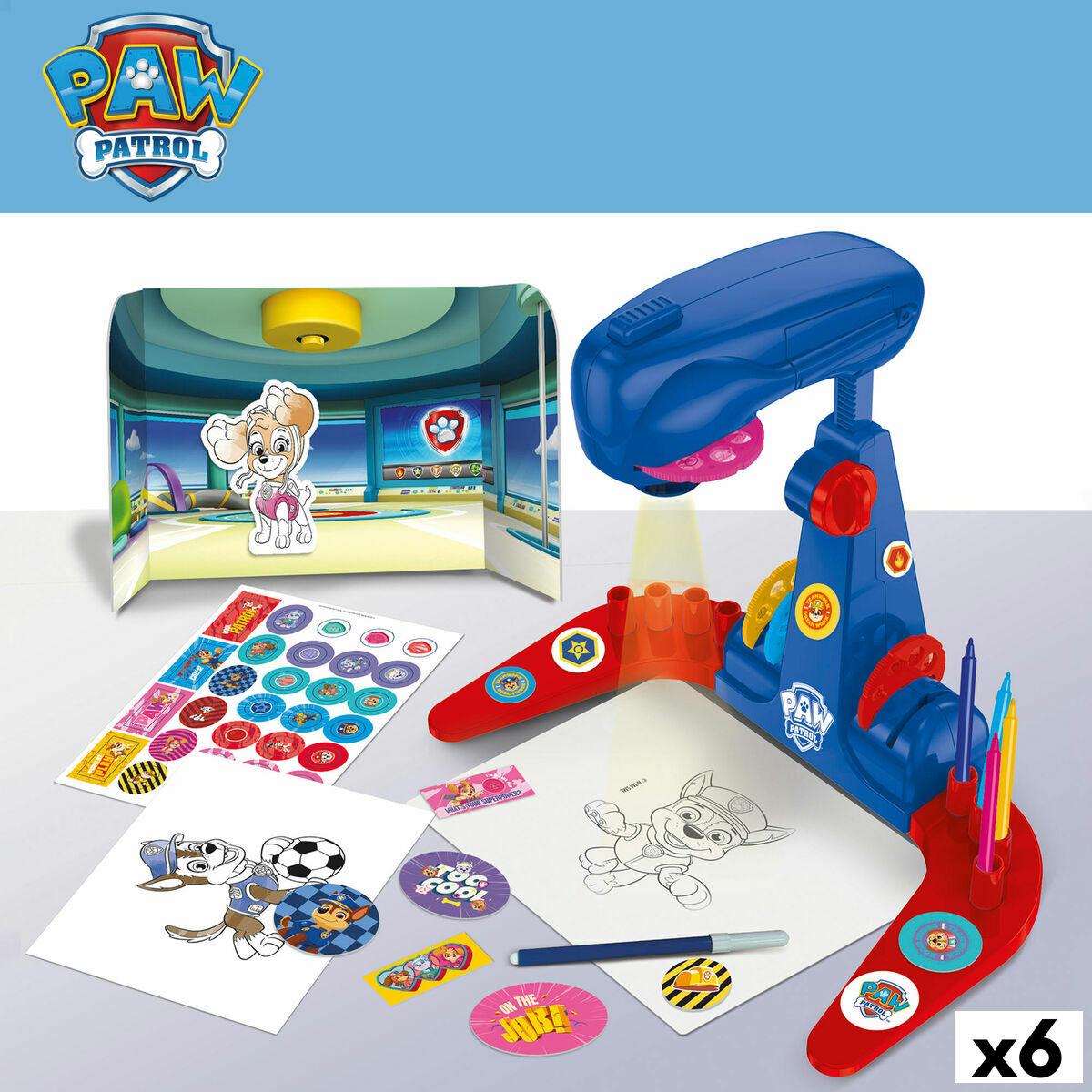 Ritningsset The Paw Patrol (6 antal)-Kontor och Kontorsmaterial, konst och hantverk-The Paw Patrol-peaceofhome.se