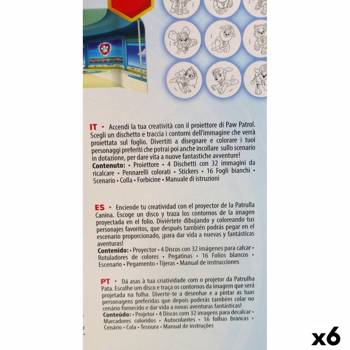 Ritningsset The Paw Patrol (6 antal)-Kontor och Kontorsmaterial, konst och hantverk-The Paw Patrol-peaceofhome.se