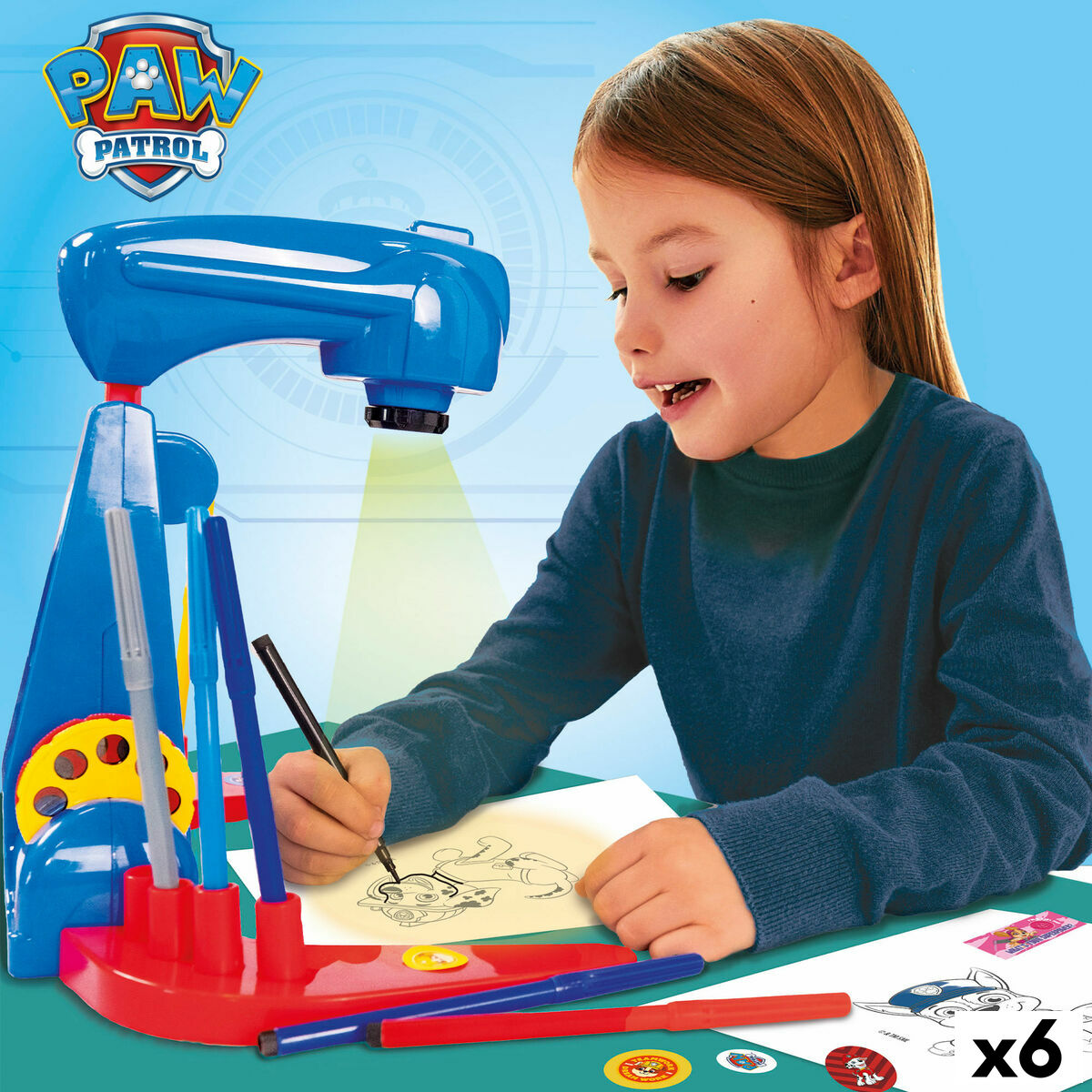 Ritningsset The Paw Patrol (6 antal)-Kontor och Kontorsmaterial, konst och hantverk-The Paw Patrol-peaceofhome.se