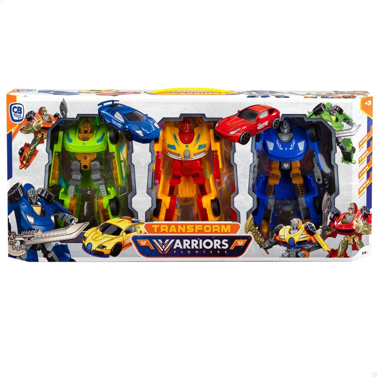 Robot Colorbaby Transform Warriors 9 x 14,5 x 4,5 cm Bil-Leksaker och spel, Elektroniska leksaker-Colorbaby-peaceofhome.se