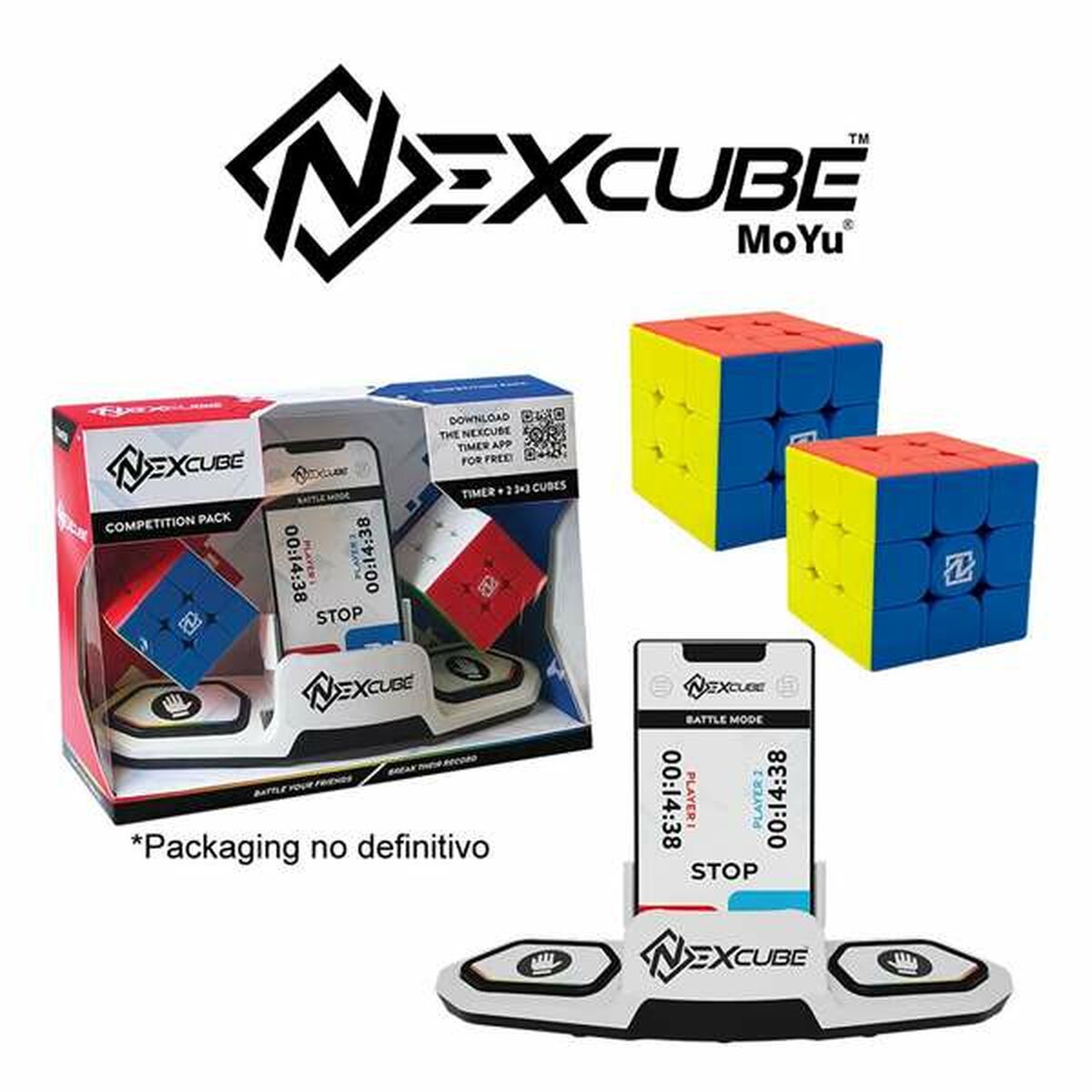 Rubiks kub Goliath Nexcube 3x3 Tidsur-Leksaker och spel, Pussel och hjärngrupper-Goliath-peaceofhome.se
