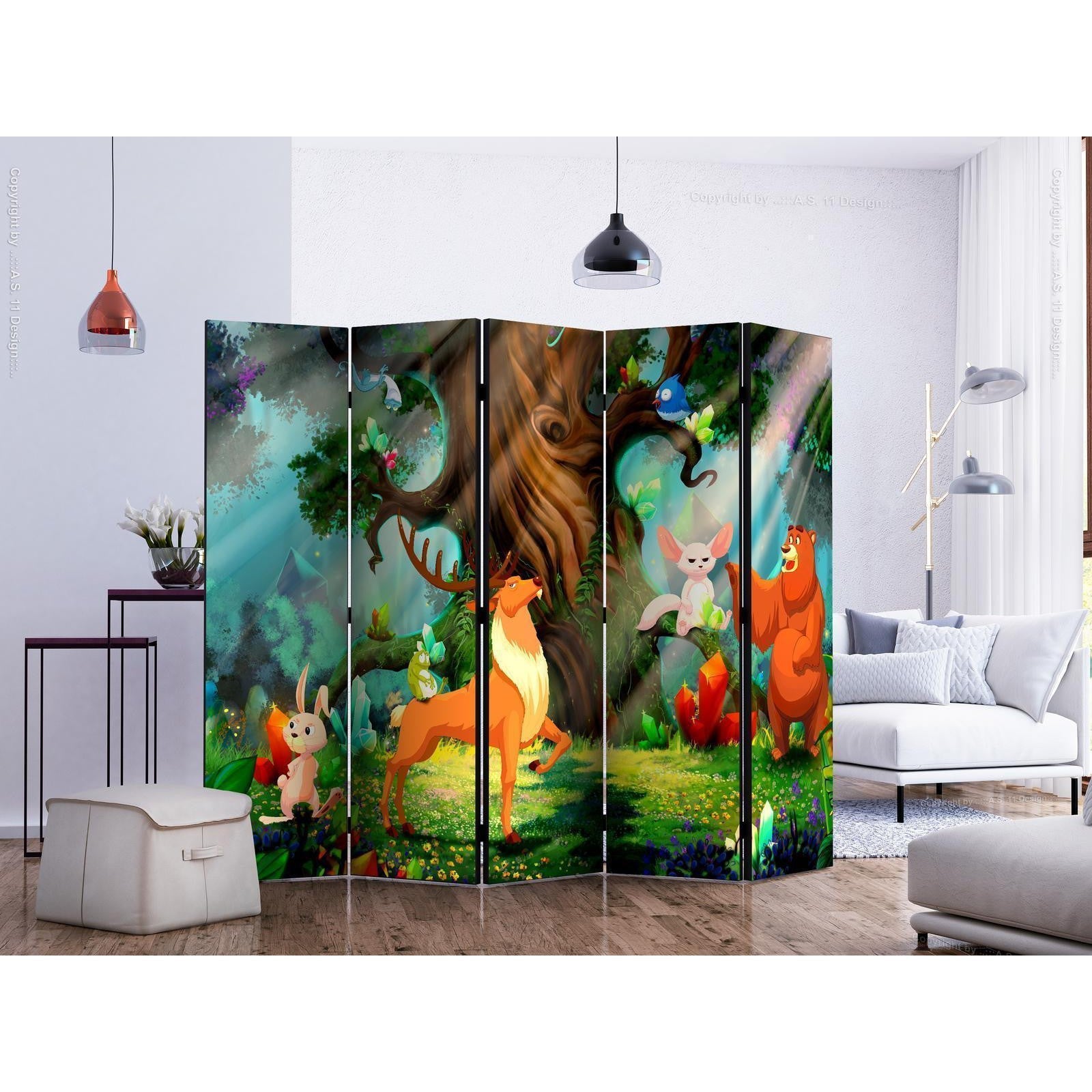 Rumsavdelare - Bear and Friends II-Rumsavdelare-Artgeist-peaceofhome.se