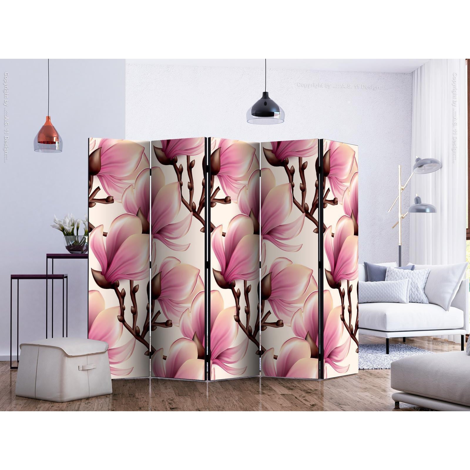 Rumsavdelare - Blooming Magnolias II-Rumsavdelare-Artgeist-peaceofhome.se