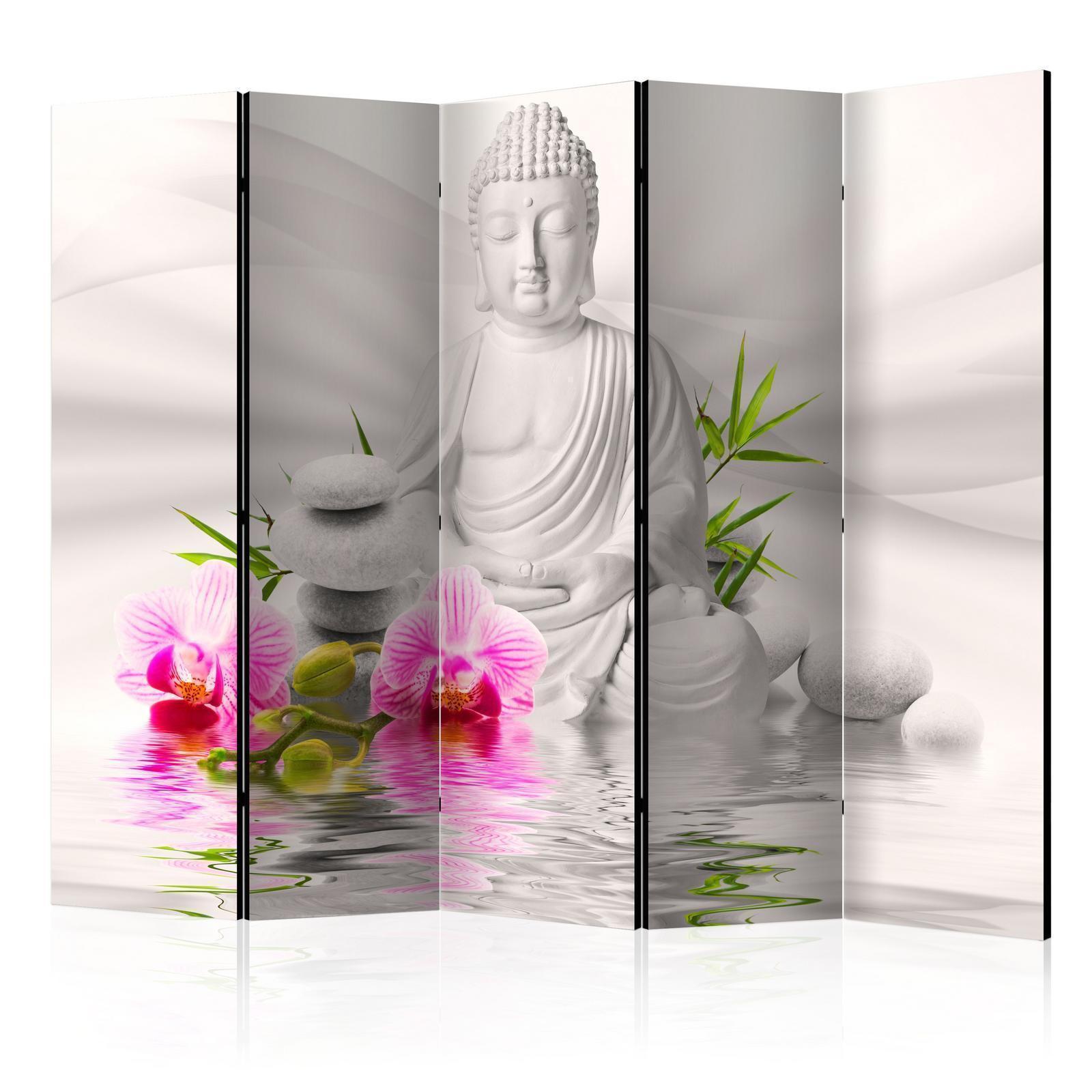 Rumsavdelare - Buddha and Orchids II-Rumsavdelare-Artgeist-peaceofhome.se