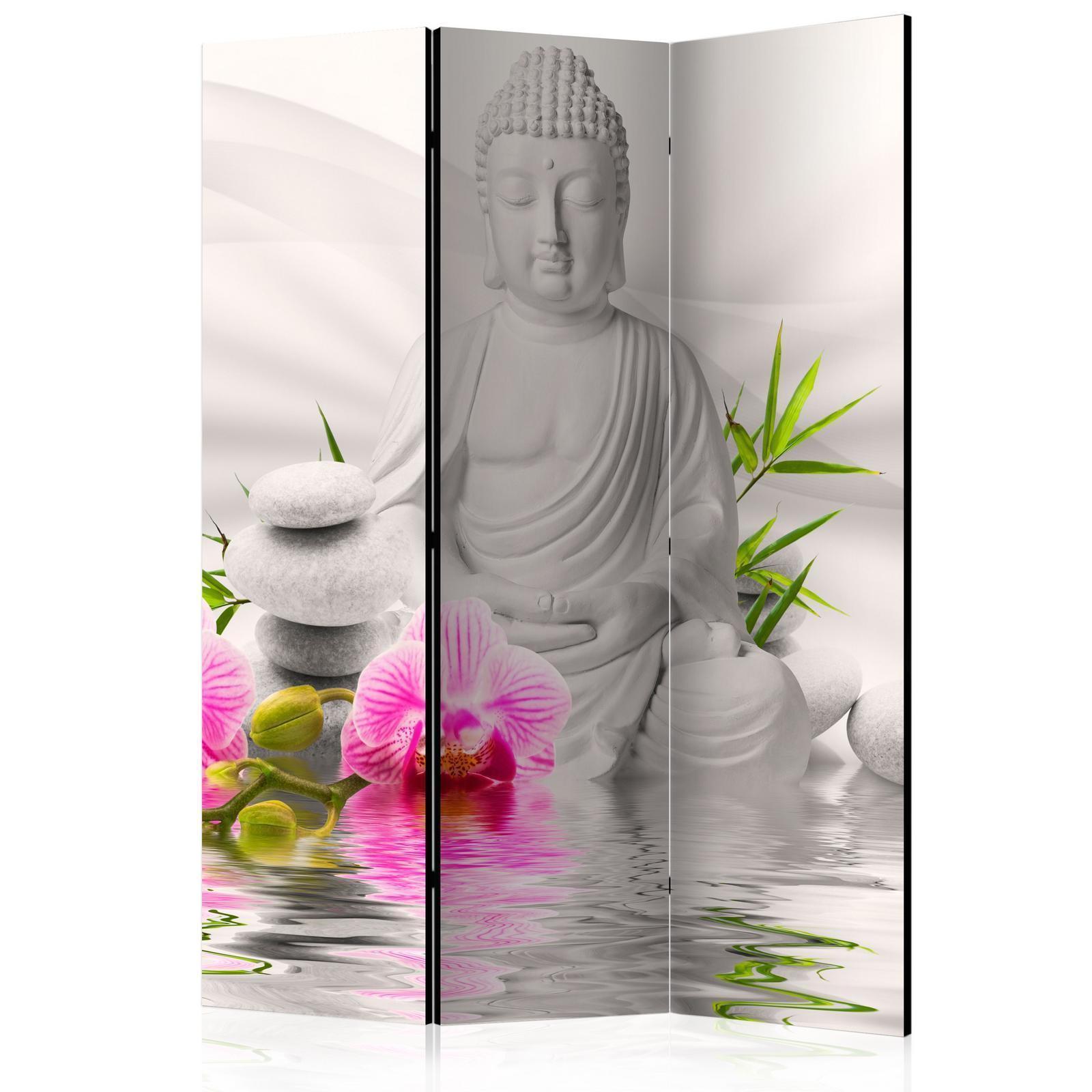 Rumsavdelare - Buddha and Orchids-Rumsavdelare-Artgeist-peaceofhome.se