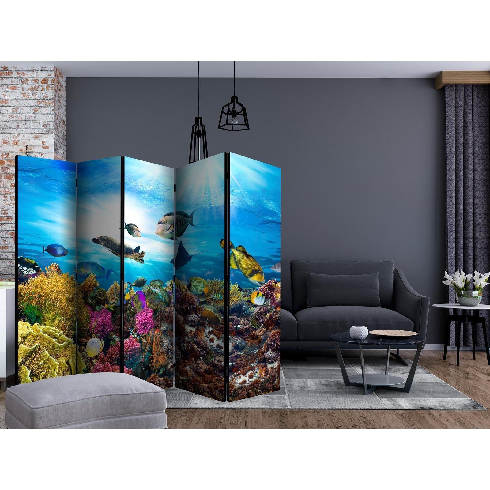 Rumsavdelare - Coral reef II-Rumsavdelare-Artgeist-Ensidig-225x172-peaceofhome.se