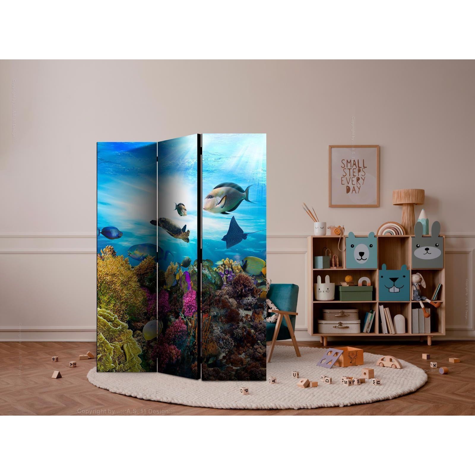 Rumsavdelare - Coral reef-Rumsavdelare-Artgeist-peaceofhome.se