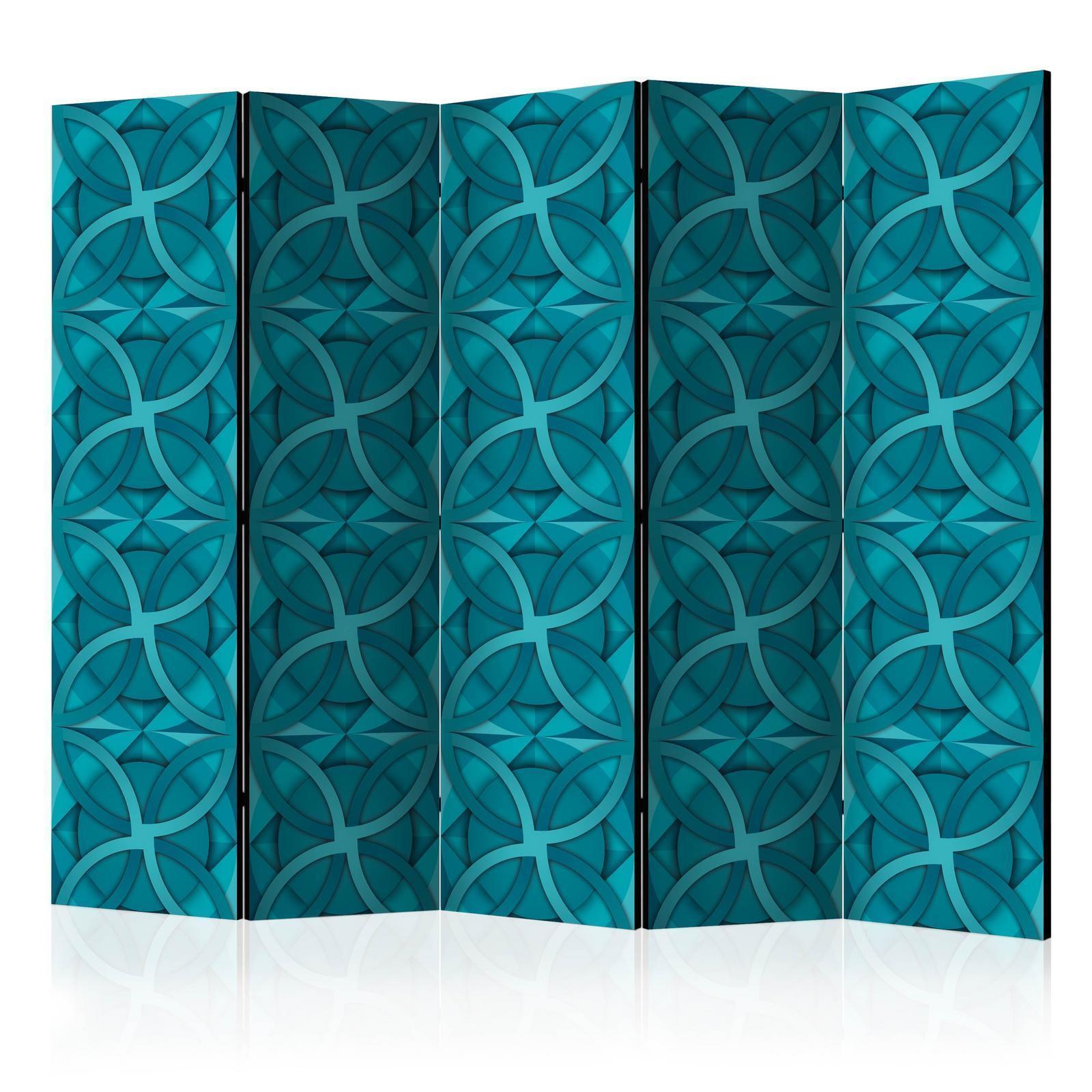 Rumsavdelare - Geometric Turquoise II-Rumsavdelare-Artgeist-peaceofhome.se