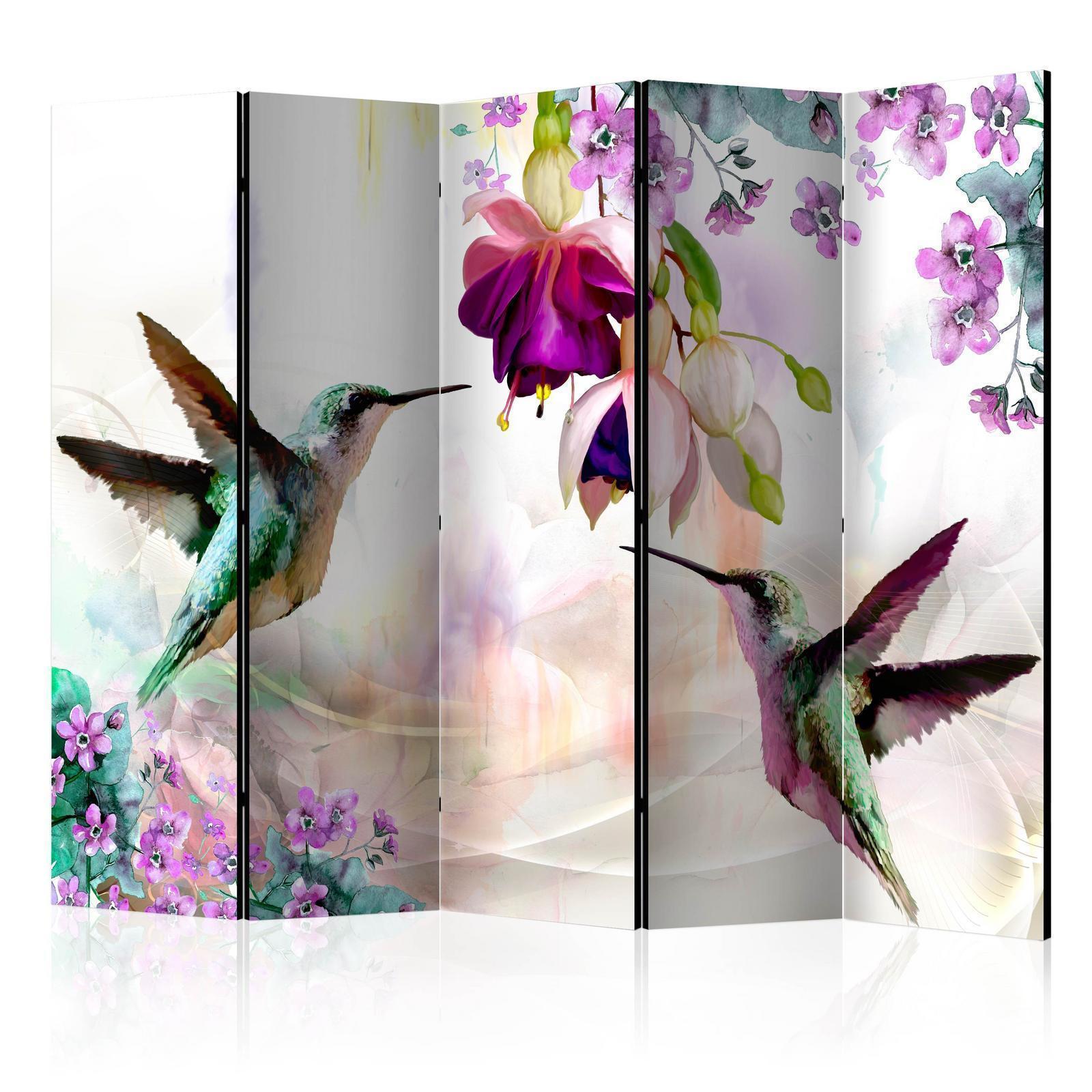 Rumsavdelare - Hummingbirds and Flowers II-Rumsavdelare-Artgeist-peaceofhome.se