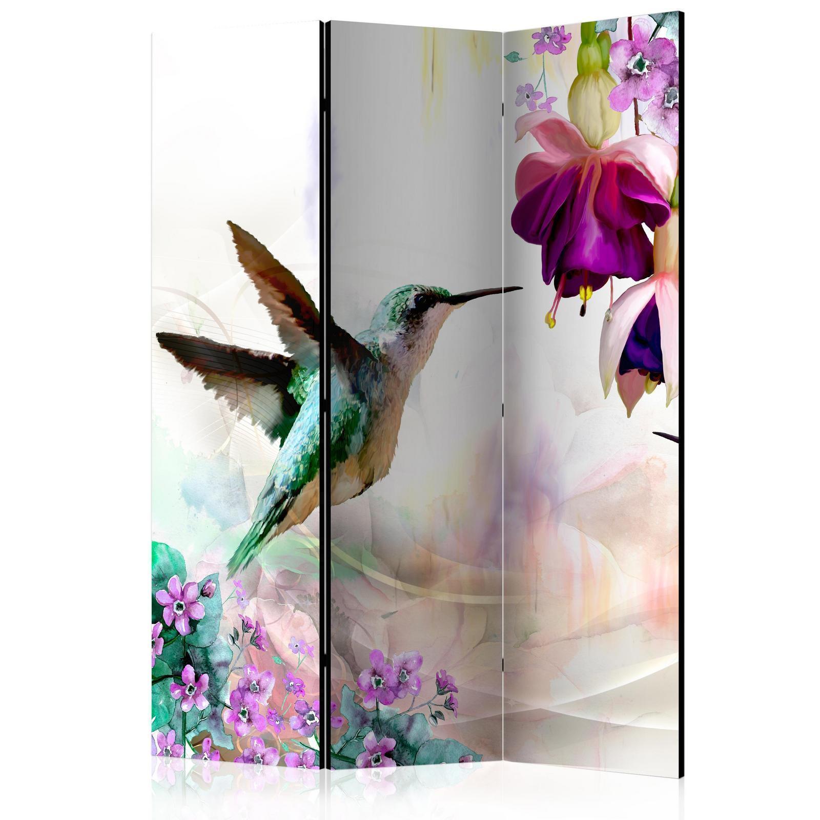 Rumsavdelare - Hummingbirds and Flowers-Rumsavdelare-Artgeist-peaceofhome.se