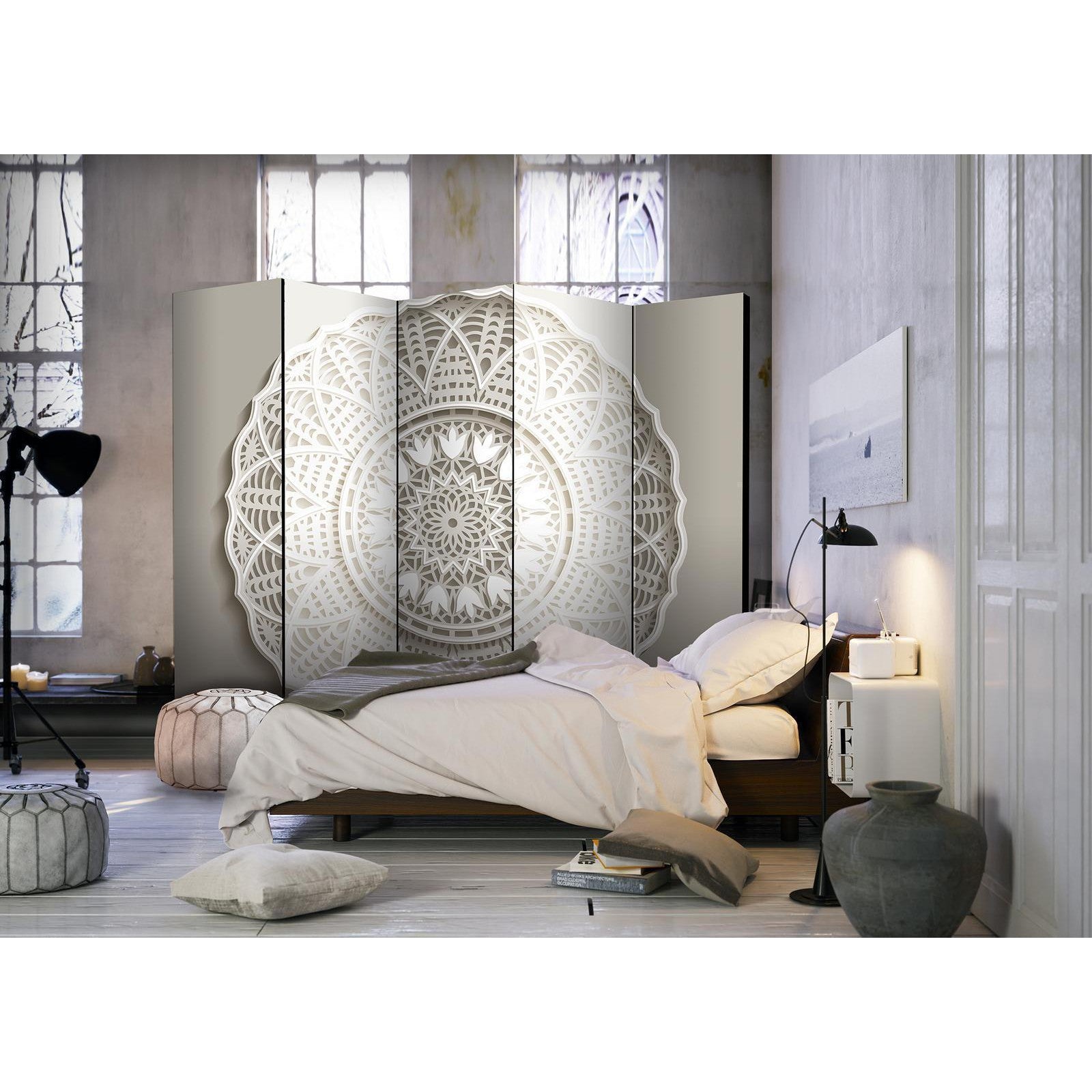 Rumsavdelare - Mandala 3D II-Rumsavdelare-Artgeist-peaceofhome.se