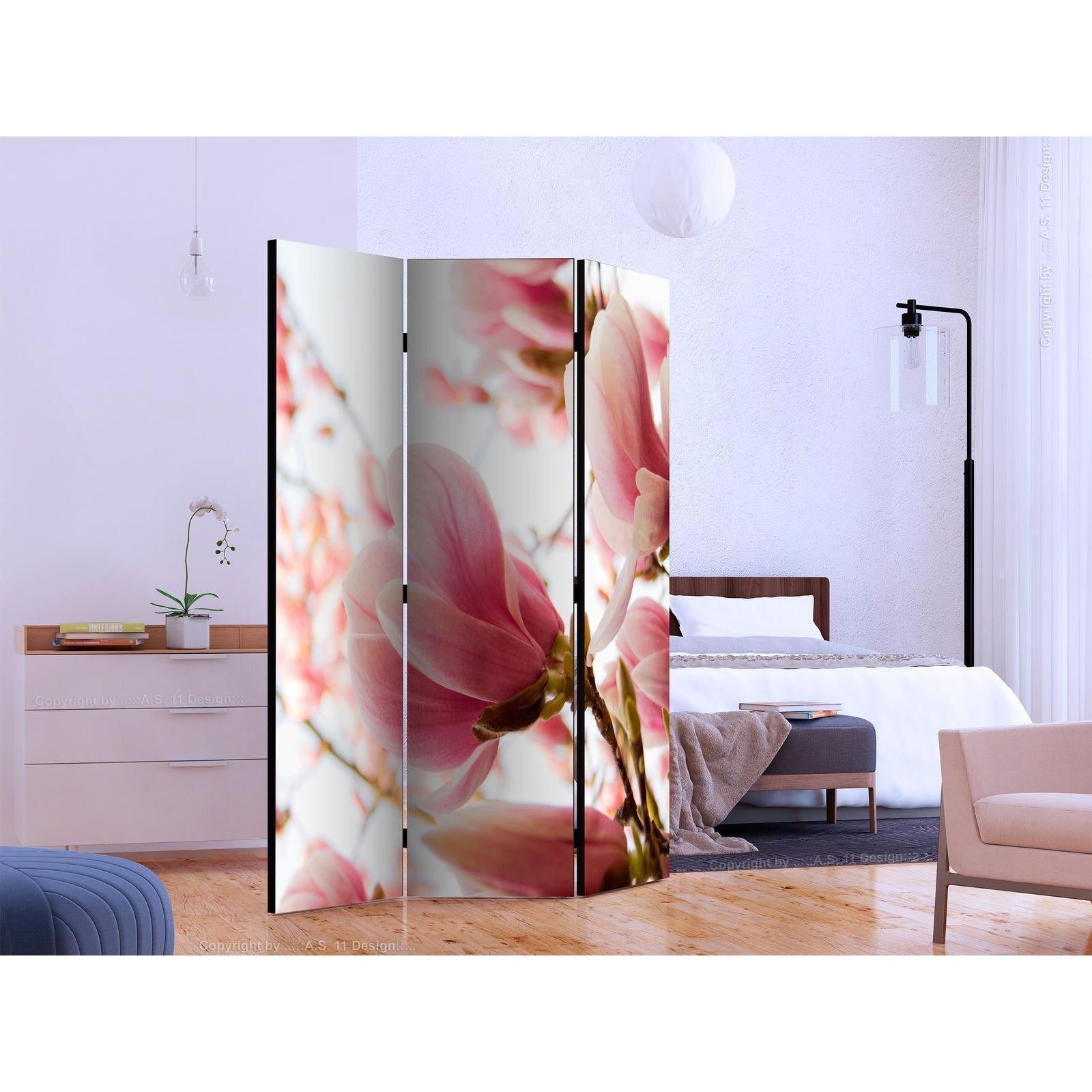 Rumsavdelare - Pink magnolia-Rumsavdelare-Artgeist-peaceofhome.se