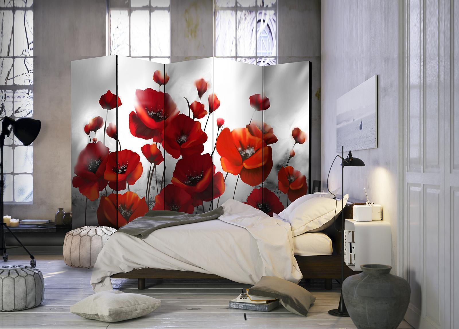 Rumsavdelare - Poppies in the Moonlight II-Rumsavdelare-Artgeist-peaceofhome.se