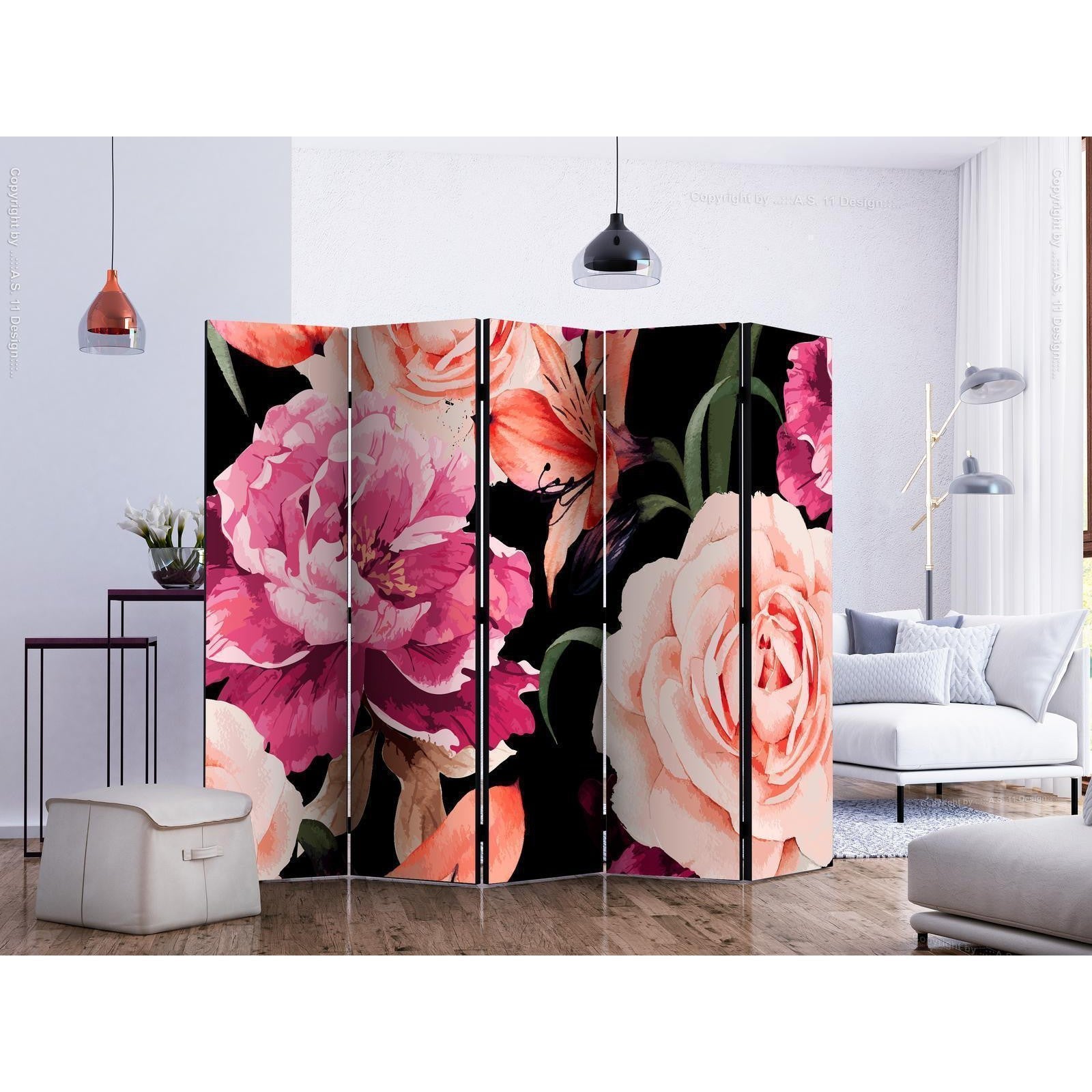 Rumsavdelare - Roses of Love II-Rumsavdelare-Artgeist-peaceofhome.se