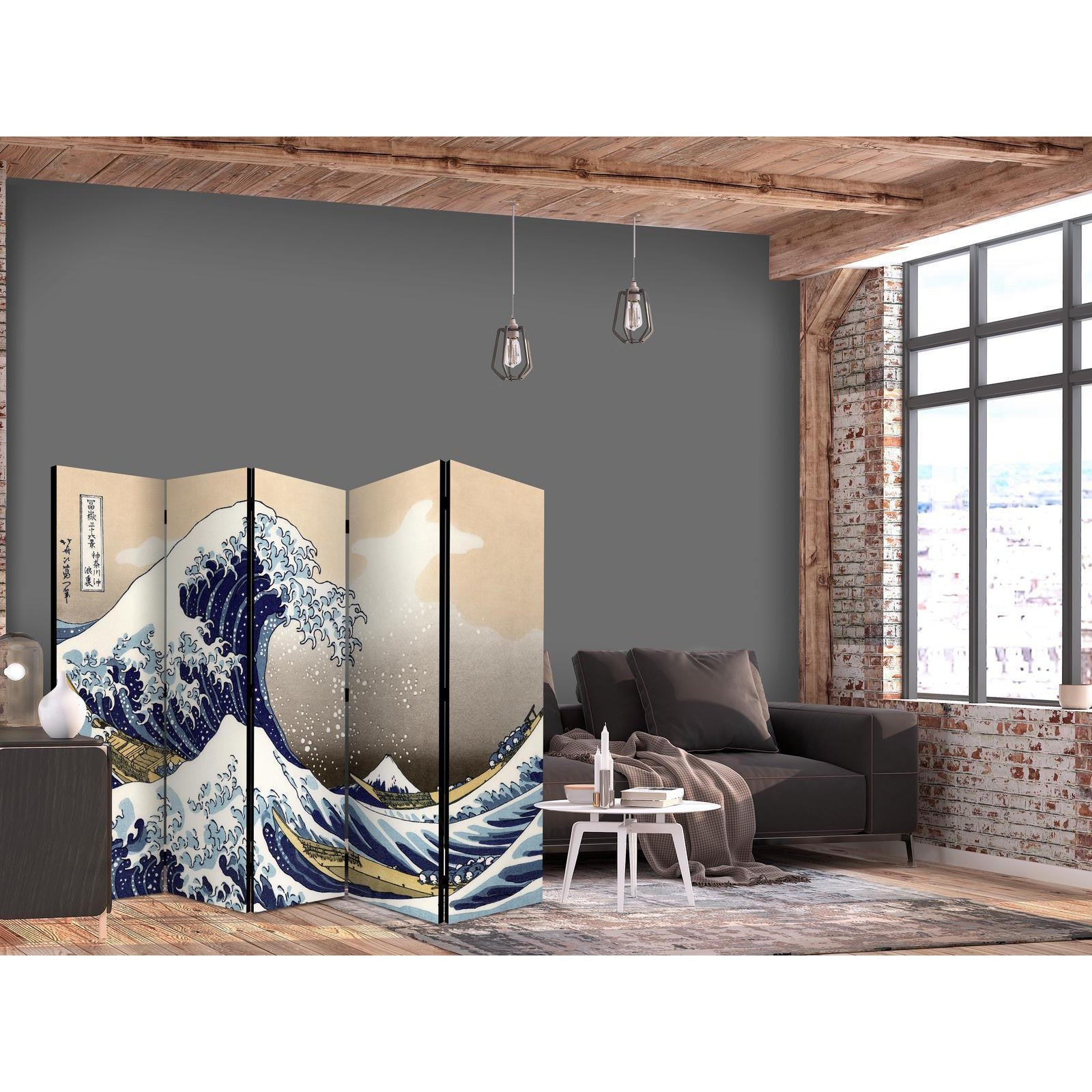 Rumsavdelare - The Great Wave off Kanagawa II-Rumsavdelare-Artgeist-peaceofhome.se