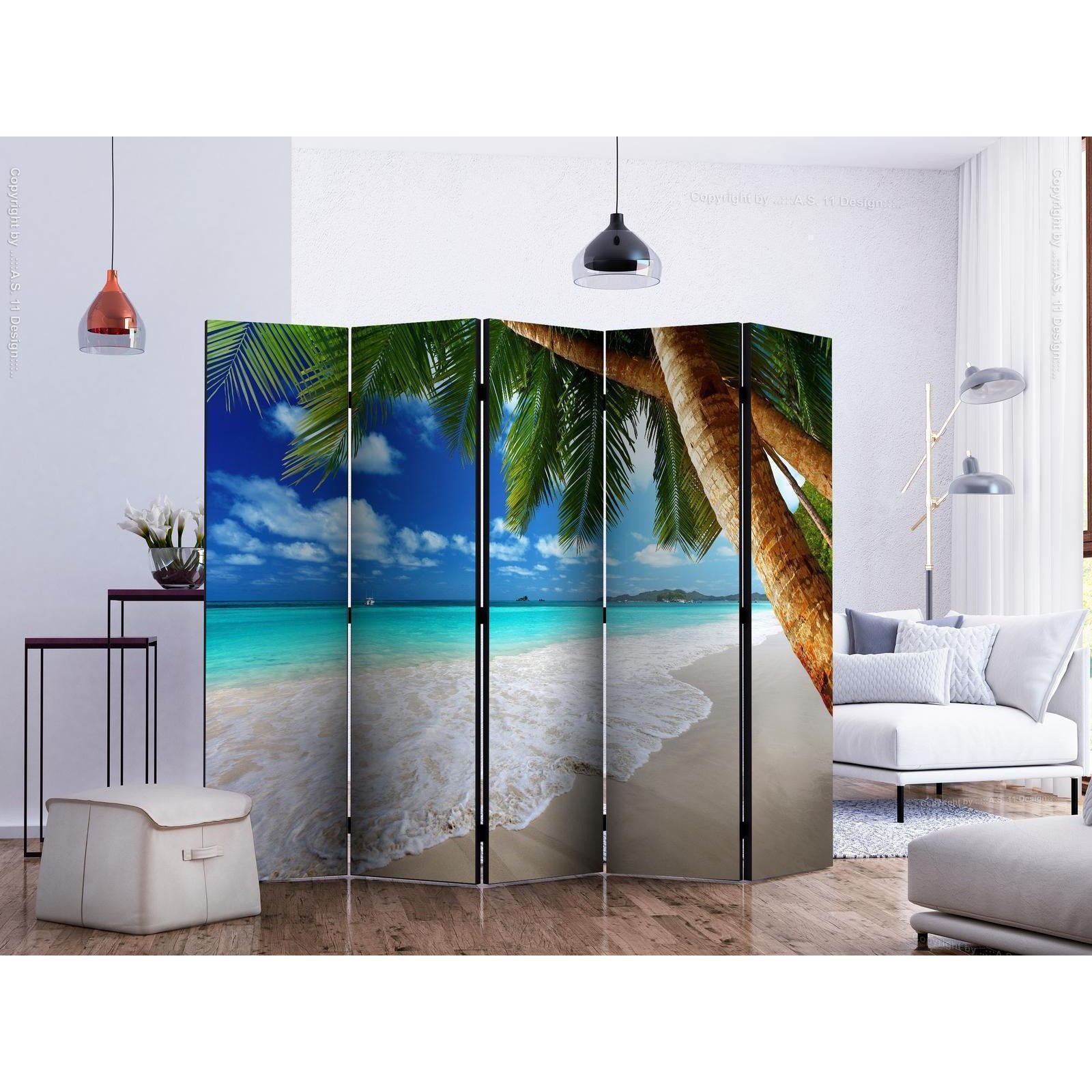 Rumsavdelare - Tropical island II-Rumsavdelare-Artgeist-peaceofhome.se