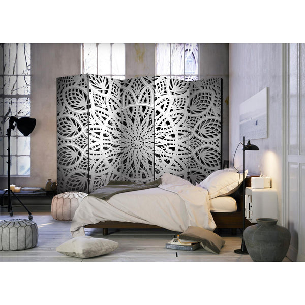 Rumsavdelare - White Mandala II-Rumsavdelare-Artgeist-peaceofhome.se