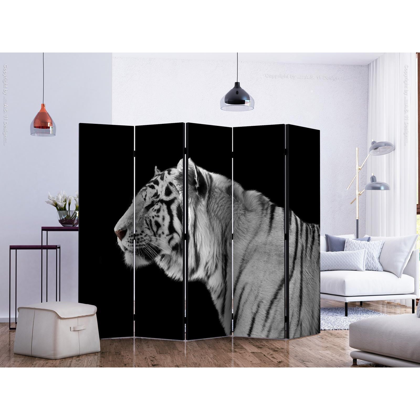 Rumsavdelare - White tiger II-Rumsavdelare-Artgeist-peaceofhome.se