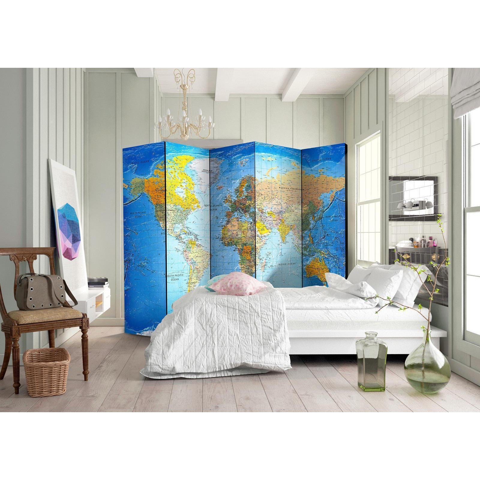 Rumsavdelare - World Classic Map-Rumsavdelare-Artgeist-peaceofhome.se