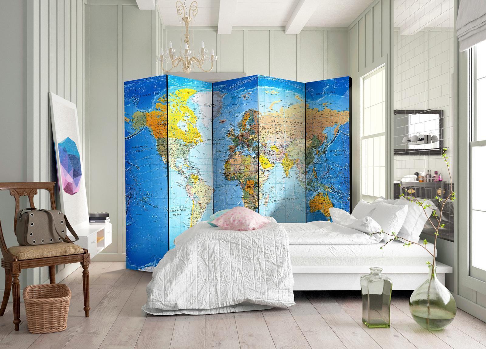 Rumsavdelare - World Classic Map-Rumsavdelare-Artgeist-peaceofhome.se