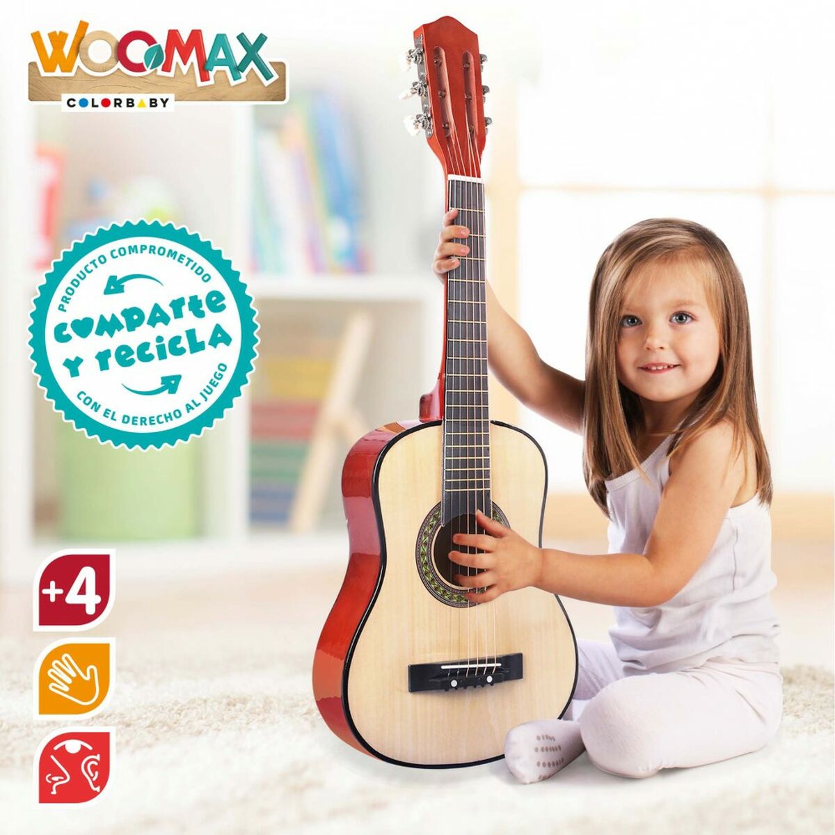 Gitarr för barn Woomax 76 cm-Leksaker och spel, Barns Musikinstrument-Woomax-peaceofhome.se