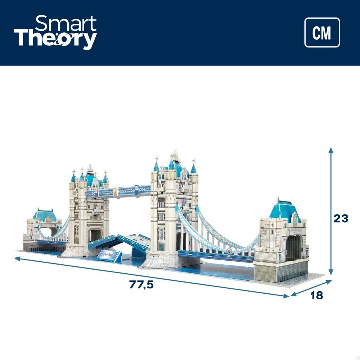 3D-pussel Colorbaby Tower Bridge 120 Delar 77,5 x 23 x 18 cm (6 antal)