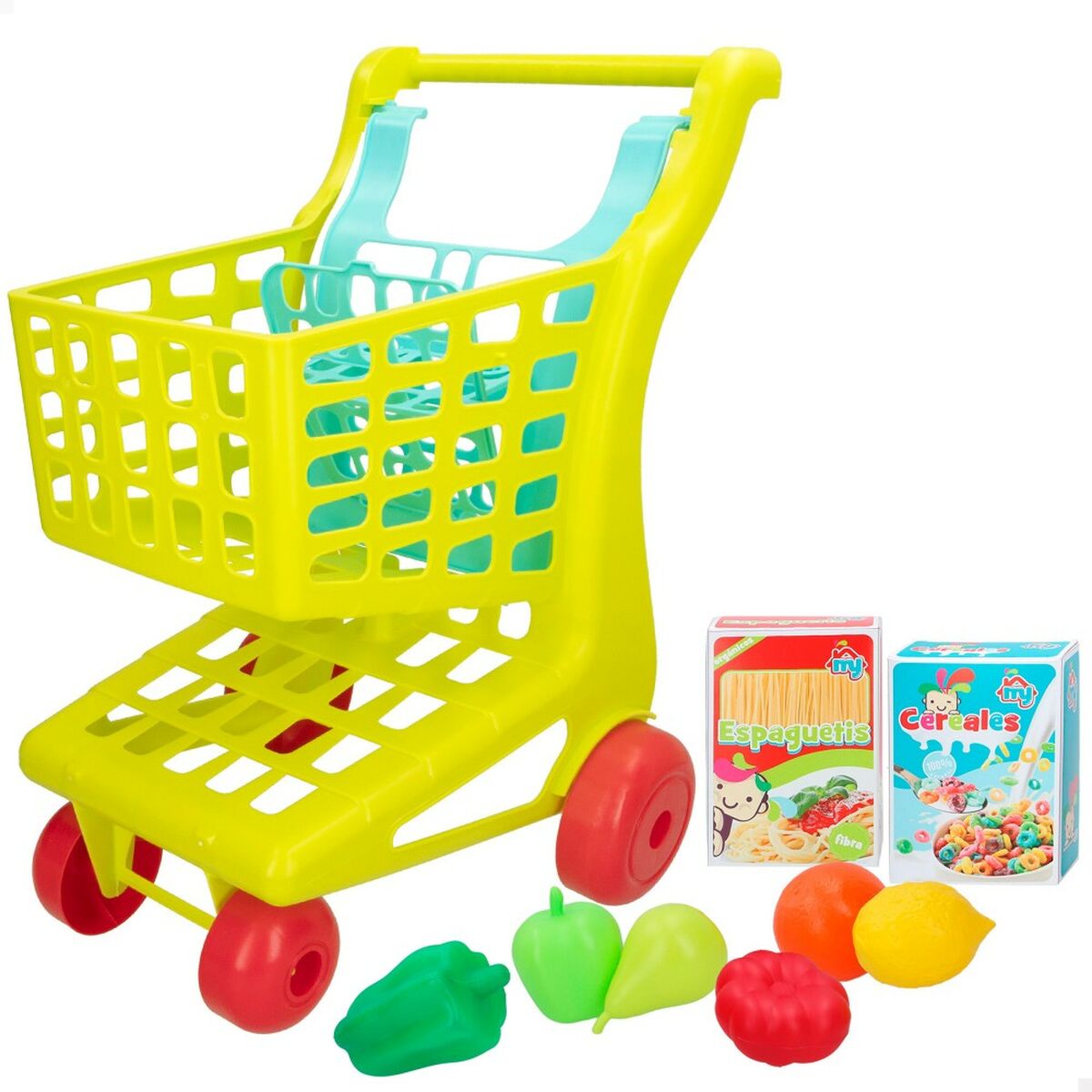 Kundvagn Colorbaby My Home Leksak 9 Delar 34 x 53,5 x 45 cm 6 antal-Leksaker och spel, Imitera spel-Colorbaby-peaceofhome.se