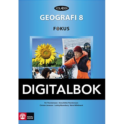 SOL 4000 Geografi 8 Fokus Elevbok Digitalbok-Digitala böcker-Natur & Kultur Digital-peaceofhome.se