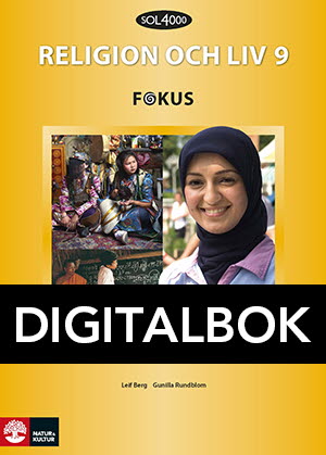 SOL 4000 Religion och liv 9 Fokus Elevbok Digitalbok-Digitala böcker-Natur & Kultur Digital-peaceofhome.se