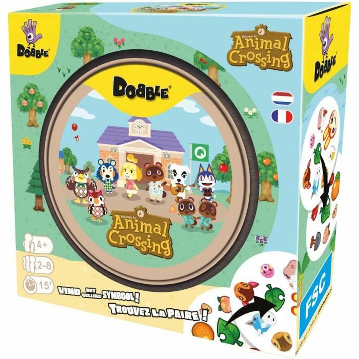Sällskapsspel Asmodee Dobble : Animal Crossing-Leksaker och spel, Spel och tillbehör-Asmodee-peaceofhome.se